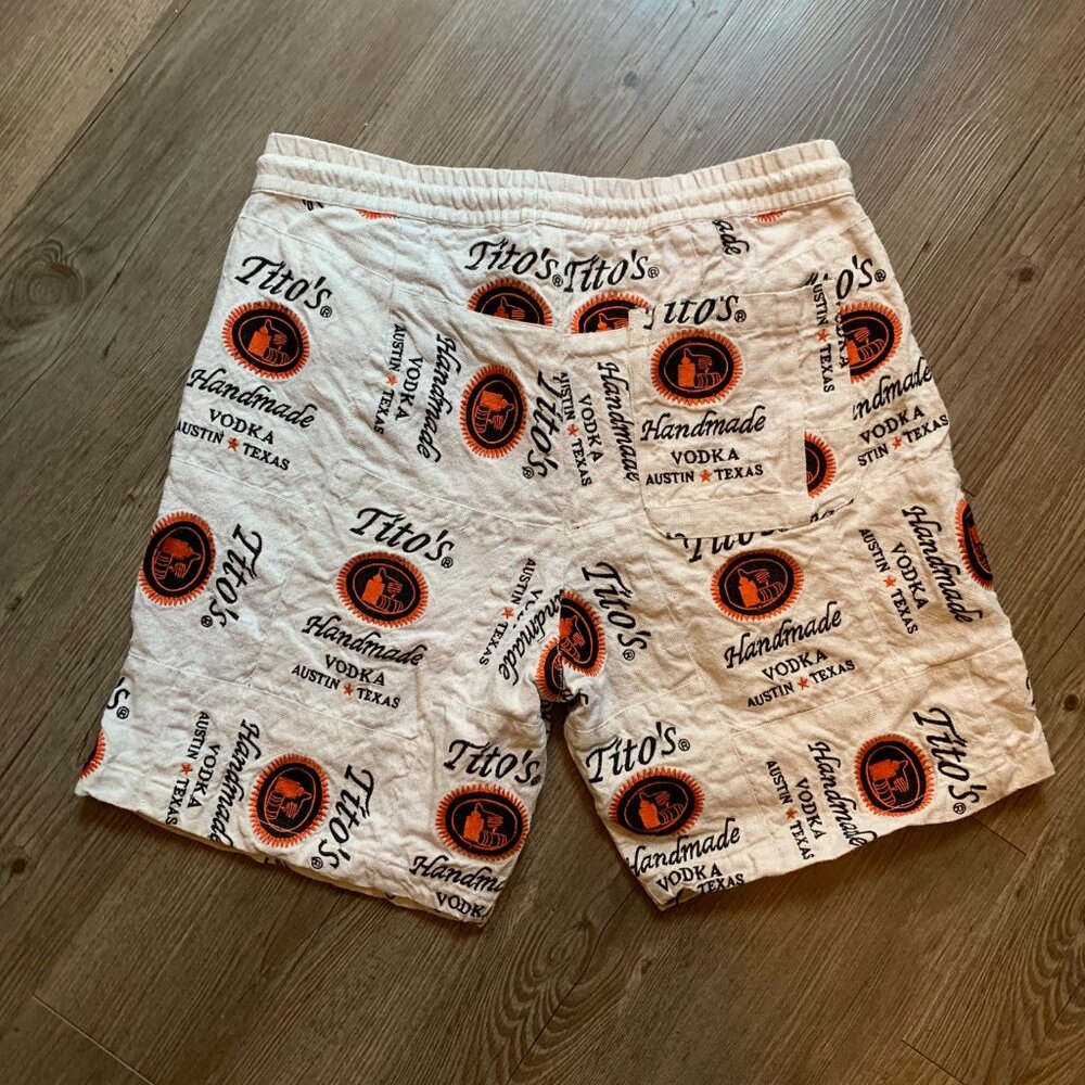 Rare Tito's Vodka Hemp Patchwork Shorts - image 7